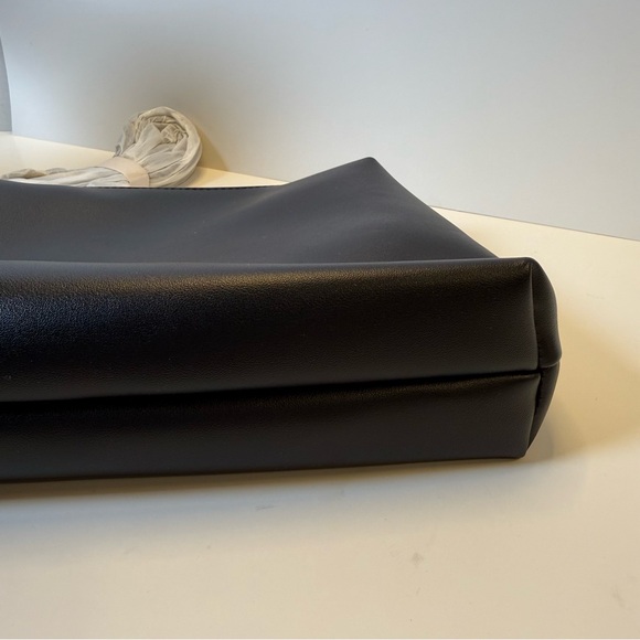 Melie Bianco Megan Minimalist Vegan Leather Tote Set NWT Black - Picture 16 of 16